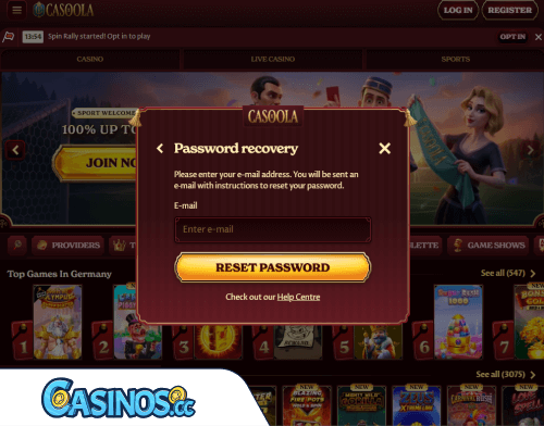 Casoola Casino Problems Logging In