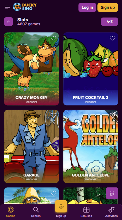 Duckysino Casino Games