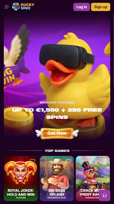 Duckysino Casino Lobby