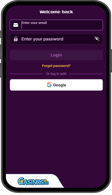 Duckysino Casino Login from Mobile