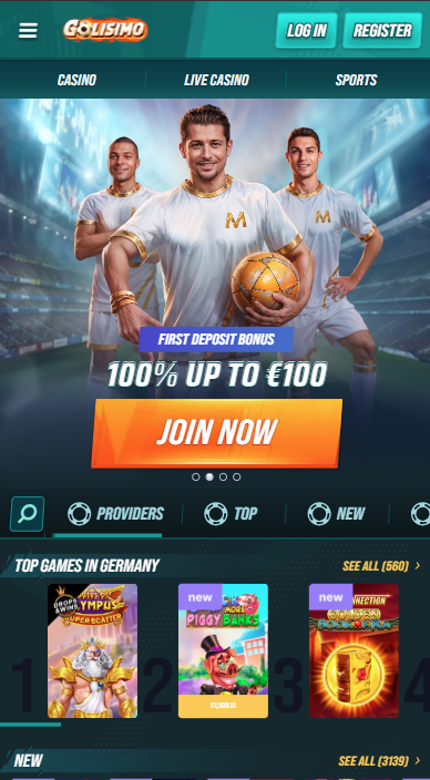 Golisimo Casino Lobby