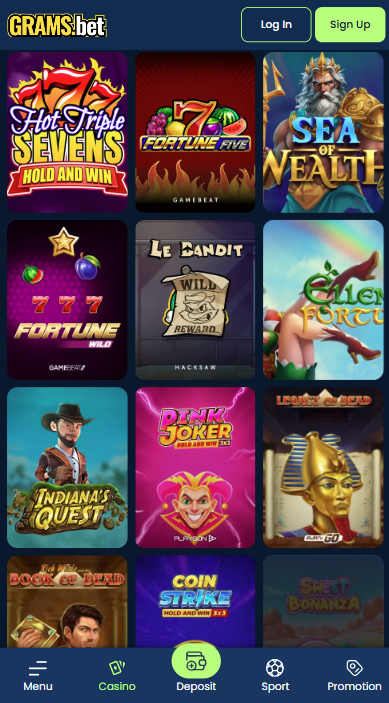 GramsBet Casino Games