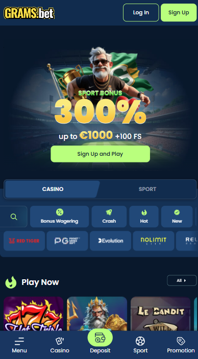 GramsBet Casino Lobby