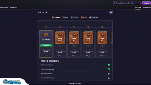 LolaJack Casino VIP program