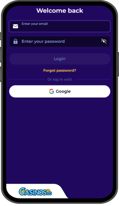 MoroSpin Casino Login from Mobile