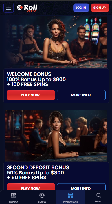 Rollcasino Bonuses