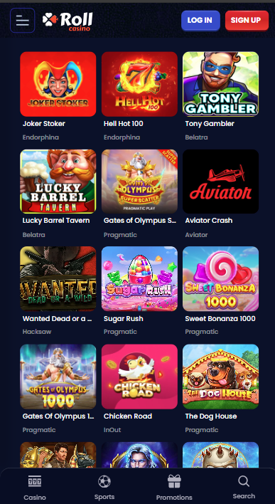 Rollcasino Games
