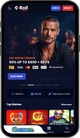 Rollcasino Mobile App