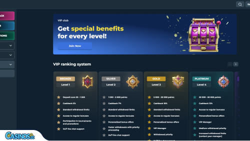 RollySpin Casino VIP program