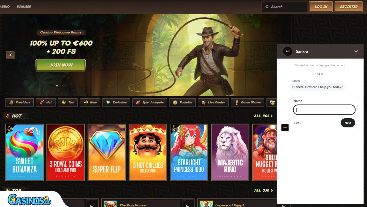 Sankra Casino Support