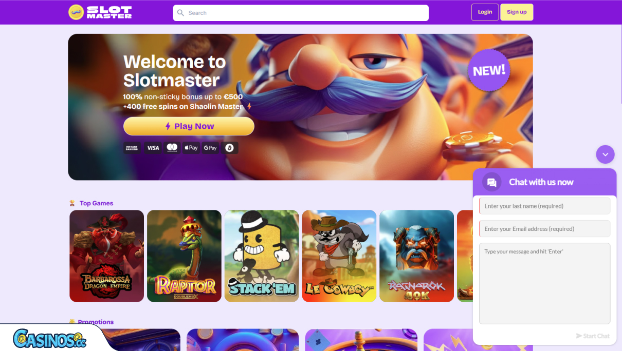 SlotMaster Casino Support