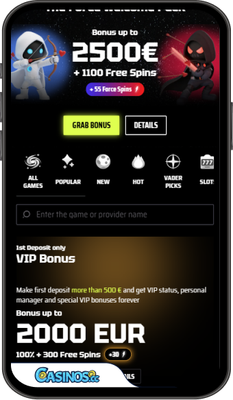 SlotsVader Casino Mobile App
