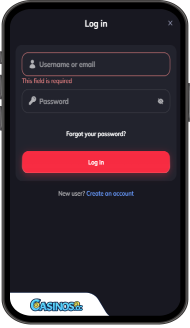 SpinEmpire Casino Login from Mobile