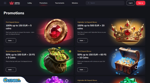 SpinEmpire Casino Promotions