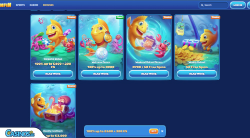 Spinfin Casino Promotions