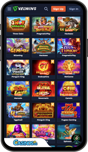 Velwins Casino Mobile App
