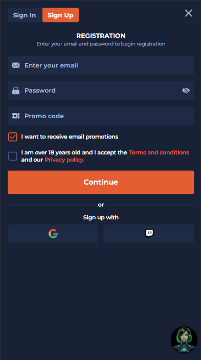 Velwins Casino Sign Up