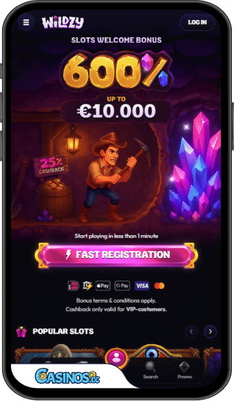 Wildzy Casino Mobile App