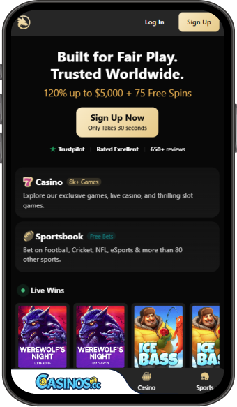 Wolf Casino Mobile App