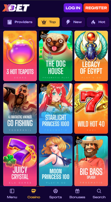 X3bet Casino Games