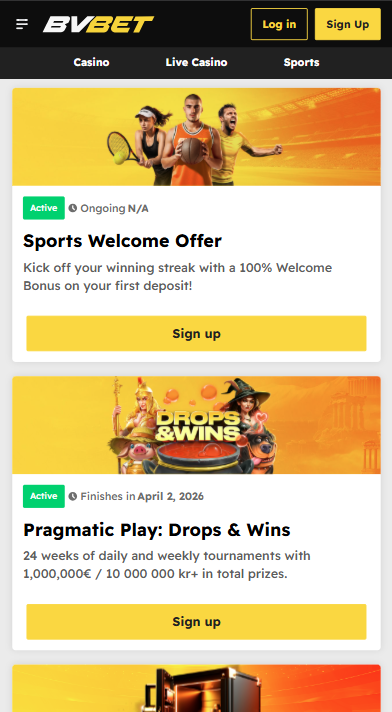 BVBet Casino Bonuses