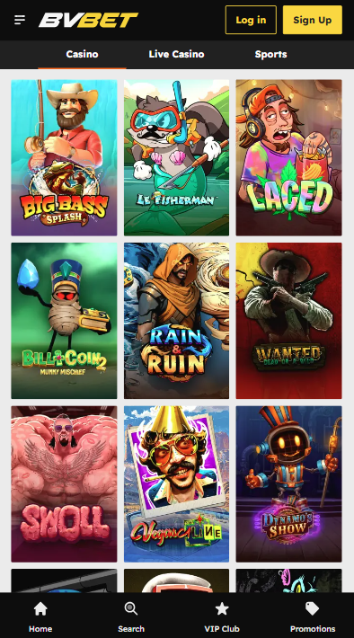 BVBet Casino Games