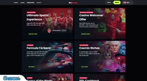BetJordan Casino Promotions