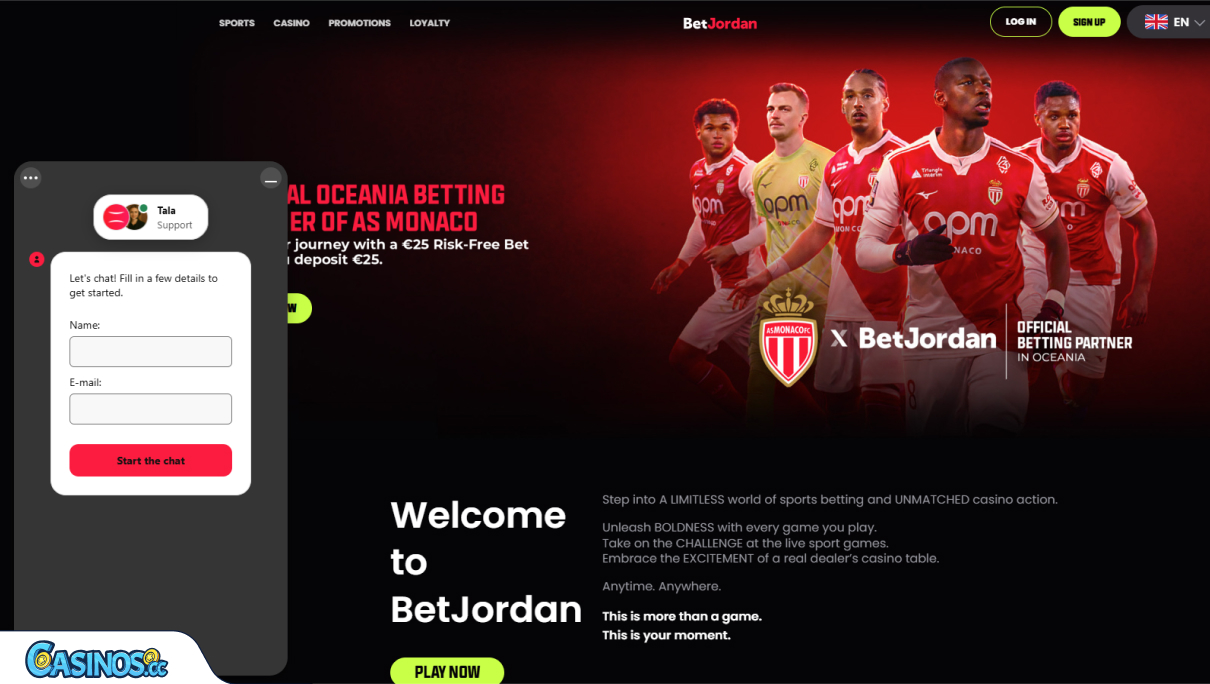 BetJordan Casino Support