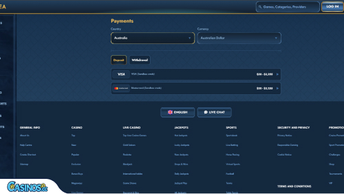 Casea Casino Zahlungen