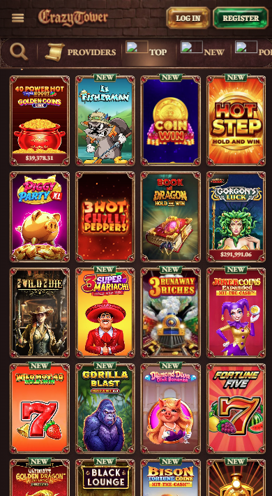 CrazyTower Casino Games