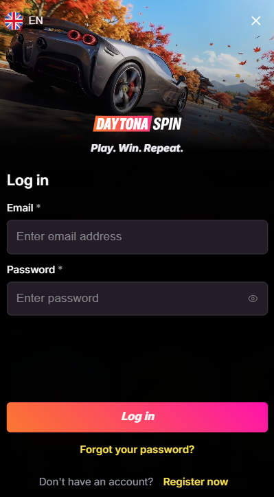 Daytona Spin Sign In