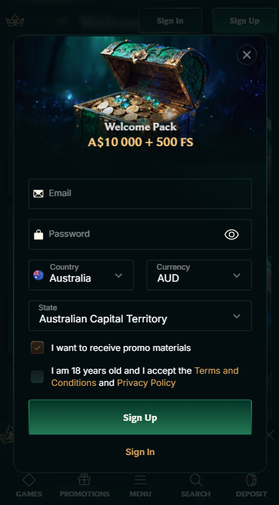 Fair Crown Casino Sign Up