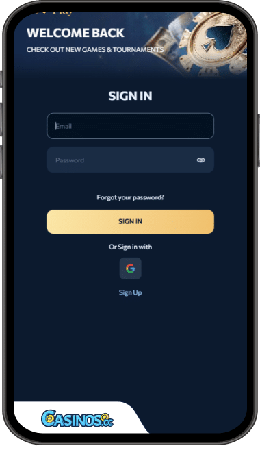 ReveryPlay Casino Login from Mobile