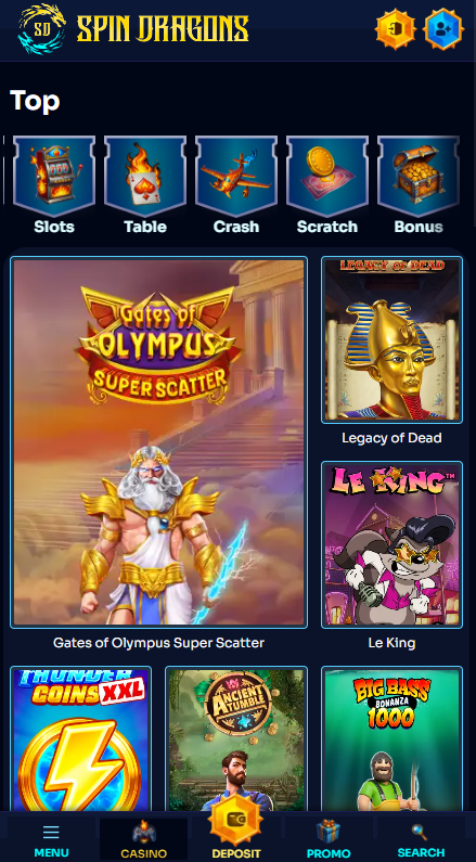 SpinDragons Casino Games