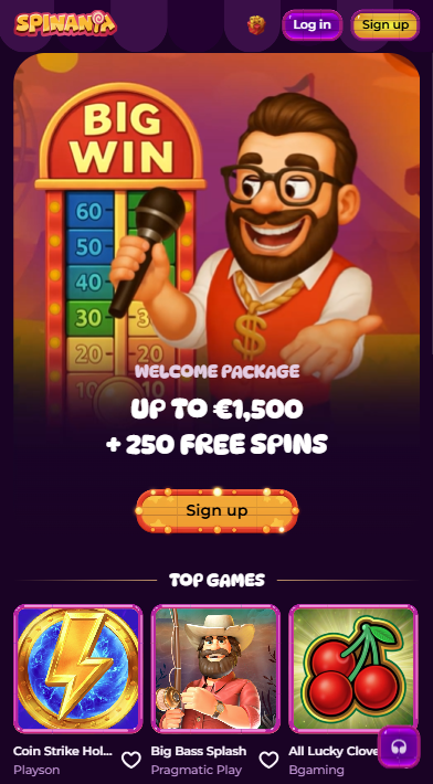 Spinania Casino Lobby