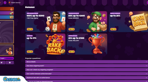 Spinania Casino Promotions