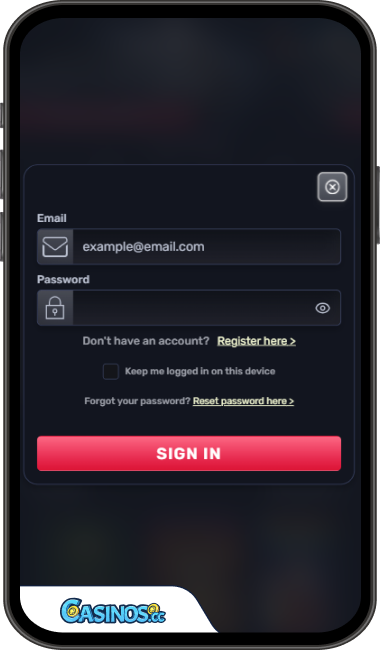 TheSlotz Casino Login from Mobile