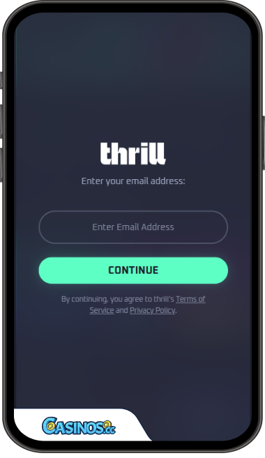 Thrill Casino Login from Mobile