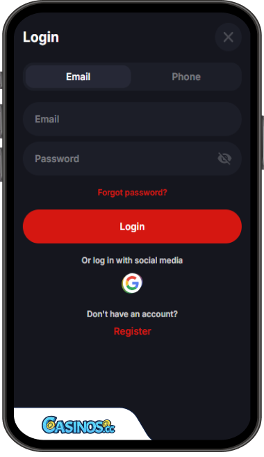 Yep Casino Login from Mobile