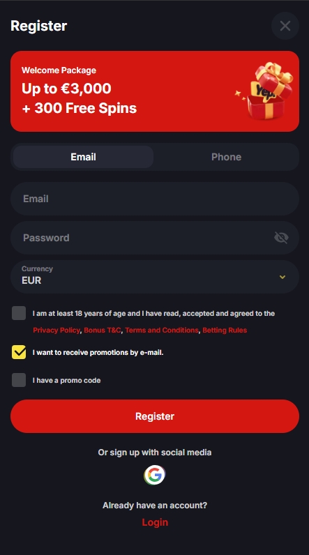 Yep Casino Sign Up