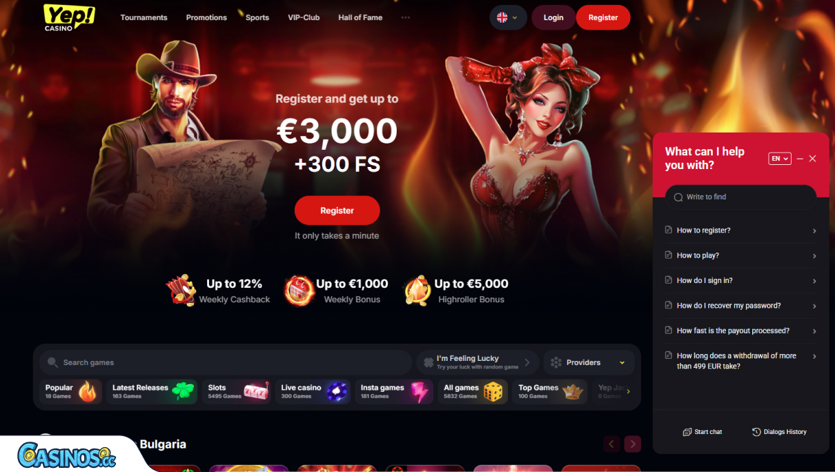 Yep Casino Support