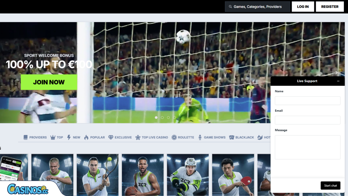 Zoccer Casino Support