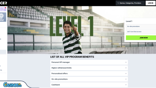 Zoccer Casino VIP program