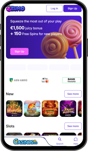 ZumoBet Casino Mobile App