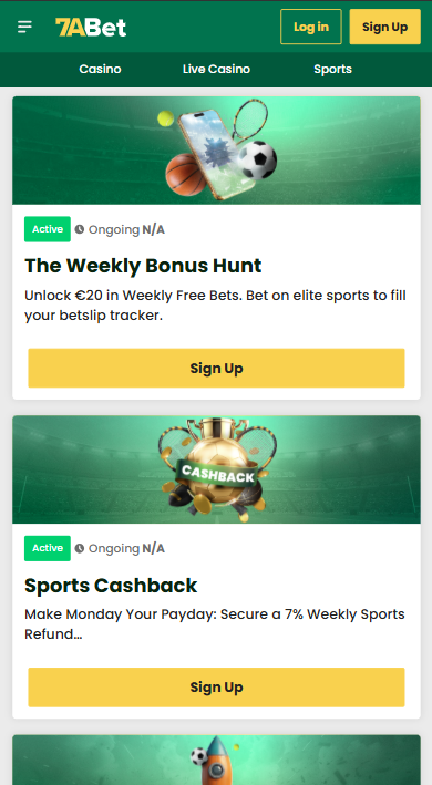 7abet Casino Bonuses