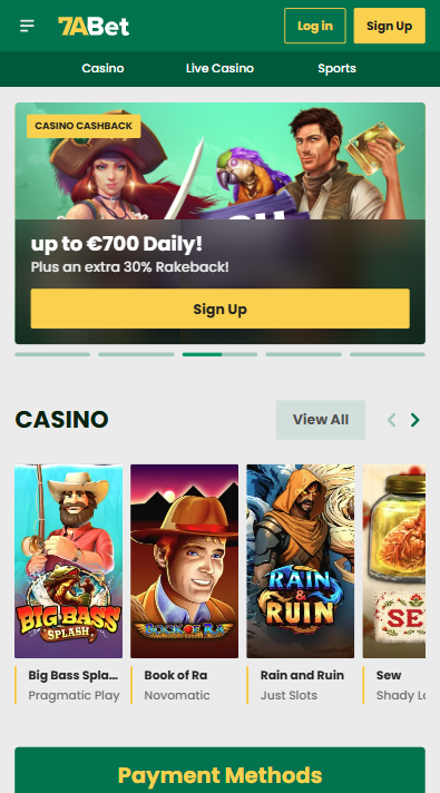 7abet Casino Lobby