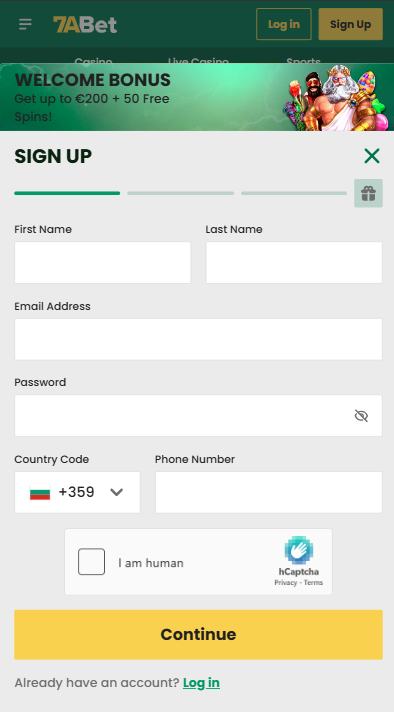7abet Casino Sign Up