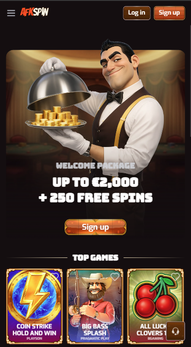 AFKSpin Casino Lobby