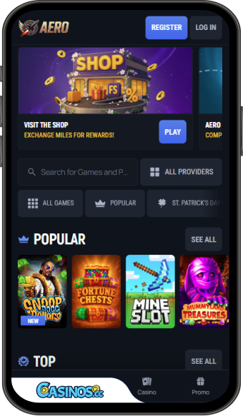 AeroBet Casino Mobile App