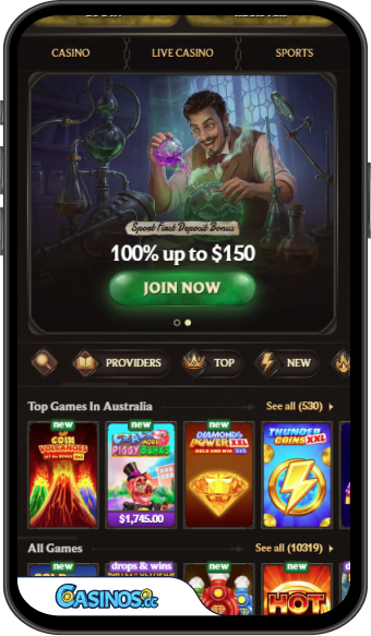 AlterSpin Casino Mobile App